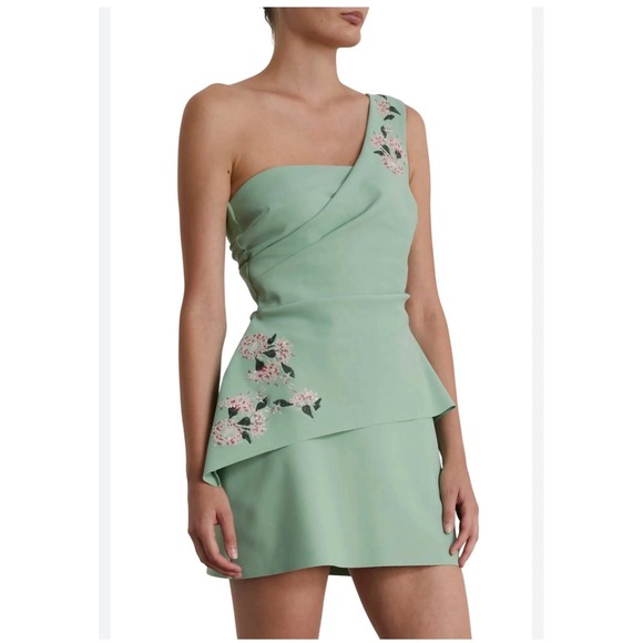 Chiara Boni Dresses & Skirts - Chiara Boni La Petite Robe One Shoulder Cocktail Dress Sequin Floral IT 40/4 NWT